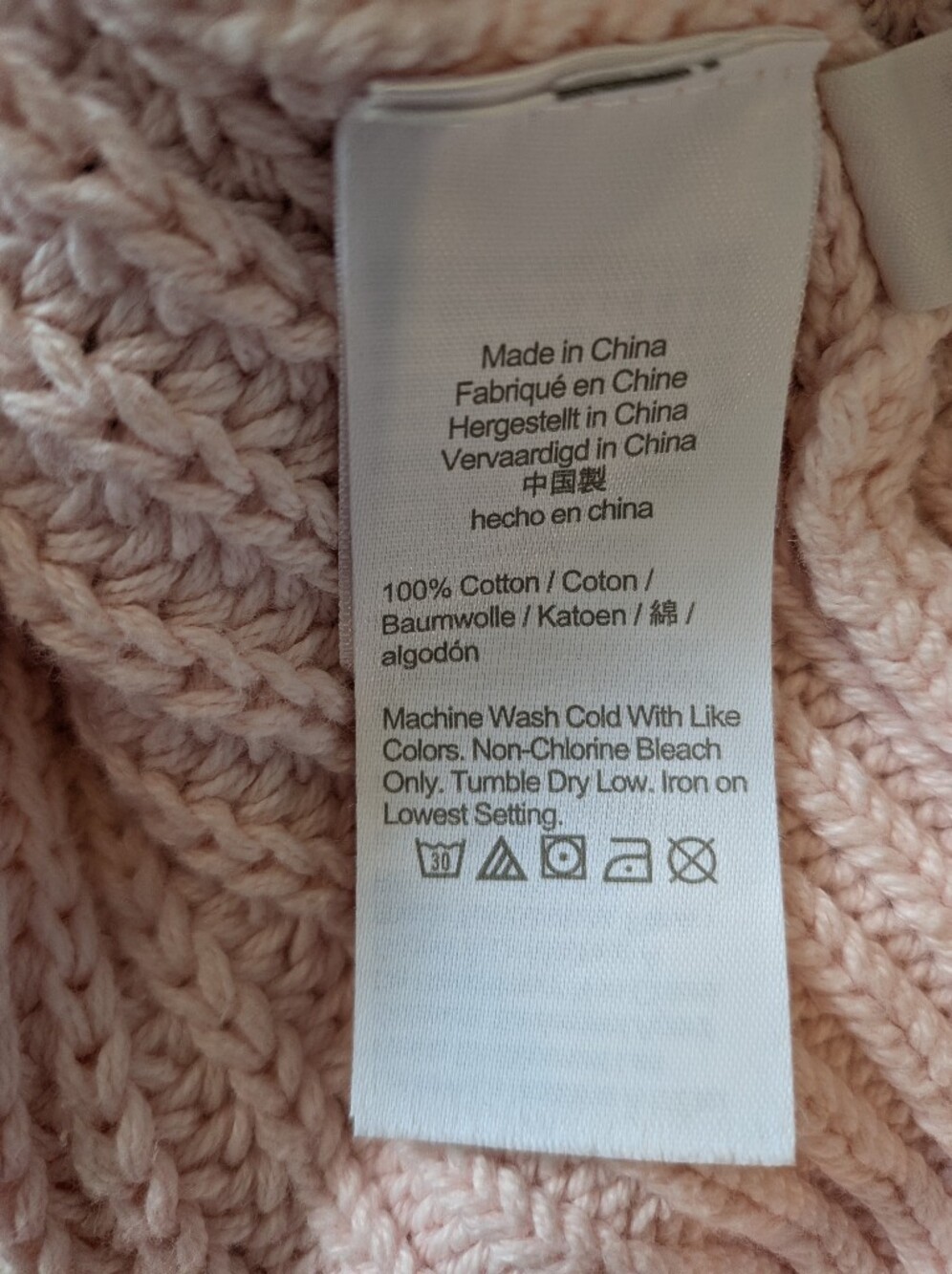 J. Crew Relaxed Rollneck Sweater Knit Fisherman Pink 100% Cotton Classic Size L - Picture 14 of 15